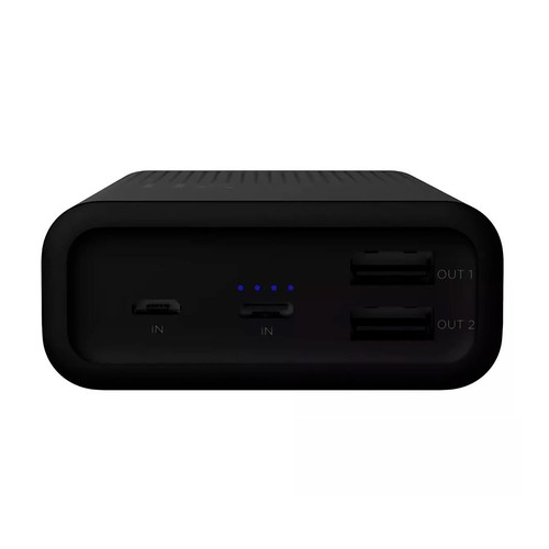 Batería externa QILIVE Powerbank 20000, 600177283 color negro.