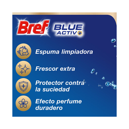 BREF Blue Activ+ Pastillas de limpieza de WC florales 2x50 g.