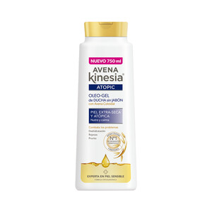 Imagen de AVENA KINESIA Atopic Oleo gel de ducha sin jabón y con avena coloidal, para pieles extra secas y atópicas 750 ml.