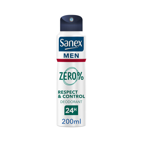SANEX Desodorante en spray para hombre con protección anti transpirante hasta 24 horas SANEX Men zero % 200 ml.