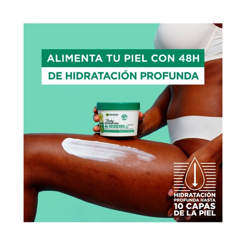 GARNIER Body superfood Crema corporal nutritiva para piel seca o muy seca 400 ml.