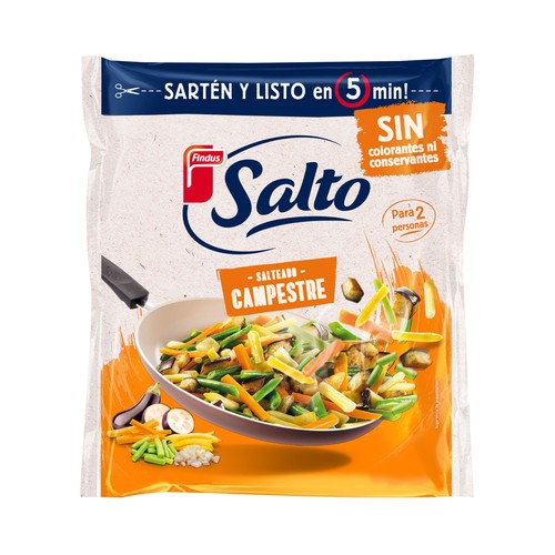 SALTO Salteado de verduras campestres, sin conservantes ni colorantes de Findus 500 g.