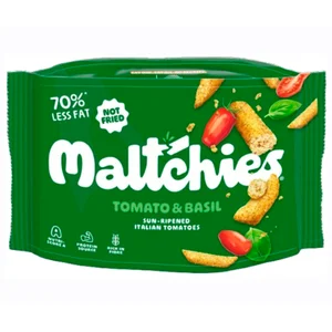 MALTCHIES Snack con sabor a tomate y albahaca 45 g.