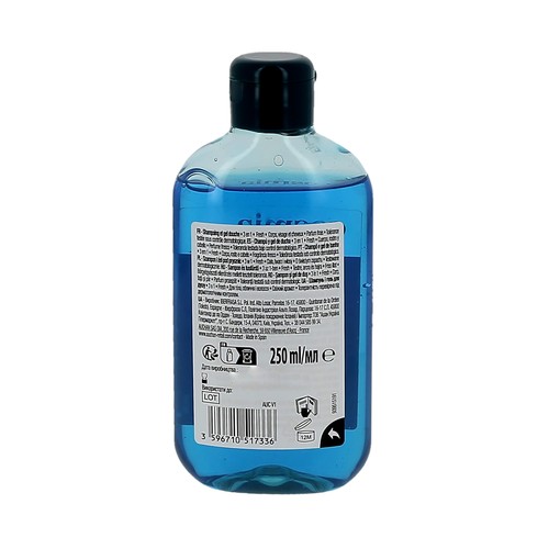 COSMIA Fresh Gel y champú 3 en 1 (cara, cuerpo y cabello) 250 ml.