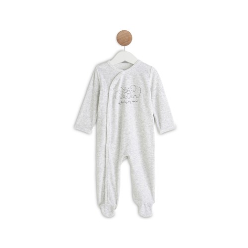 Pijama pelele de terciopelo para bebé IN EXTENSO, talla 92.