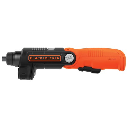 Atornillador eléctrico sin cable, batería litio 3.6V, cabezal pivotante, linterna, BLACK + DECKER BDCSFL20C.