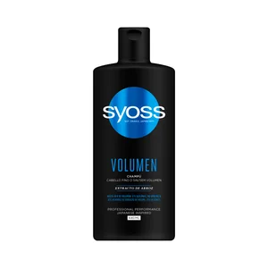 SYOSS Champú sin siliconas y con efecto volumen, para cabellos finos o sin volumen SYOSS Volumen 440 ml.
