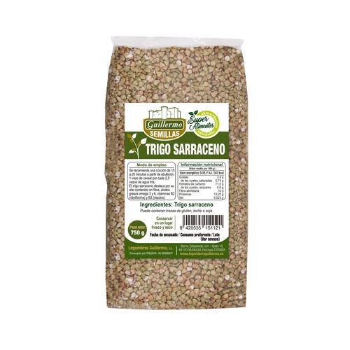 GUILLERMO Trigo sarraceno 750 g.