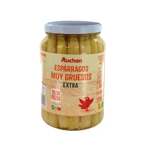 PRODUCTO ALCAMPO Espárragos blancos 20/30 piezas frasco de 990 g.