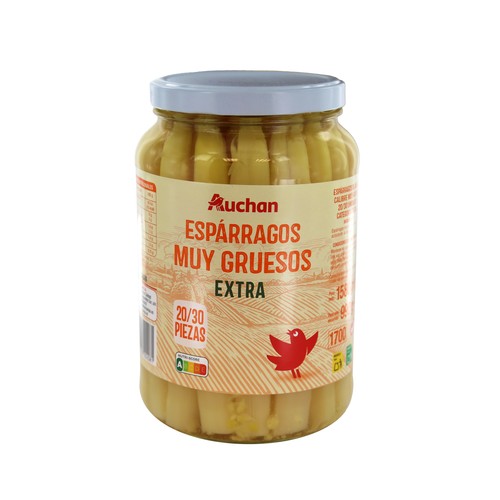 PRODUCTO ALCAMPO Espárragos blancos 20/30 piezas frasco de 990 g.