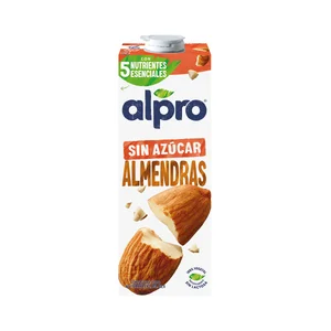 ALPRO Bebida de almendras 100% vegetal, sin azúcar ni edulcorantes  1 l.
