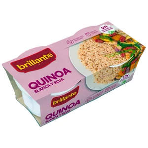 BRILLANTE Quinoa blanca y roja en tarrina pack de 2 uds x 125 g.