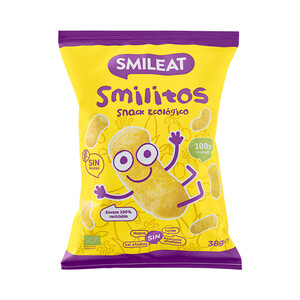 SMILEAT Smilitos Snack infantil de maiz ecológico 38 g.