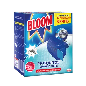 BLOOM Aparato eléctrico antimosquitos + 10 pastillas