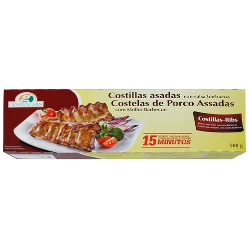 GESPROCARN Costillas marinadas y asadas al estilo barbacoa GESPTOCARN 500 g.