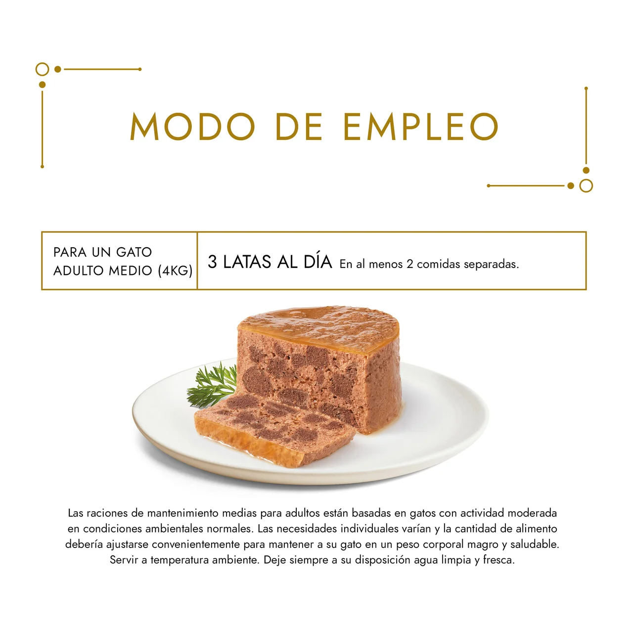 Gold Latas de comida humeda para gatos 8 x 85 g.