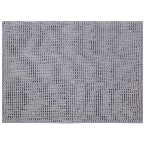 Alfombra de baño tejido nudo 100% microfibra color blanco, 1150g/m², ACTUEL.
