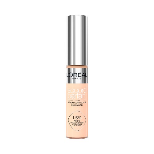 L´ORÉAL PARIS Accord parfait tono 3R Sérum corrector con ácido Hialurónico y cafeína.