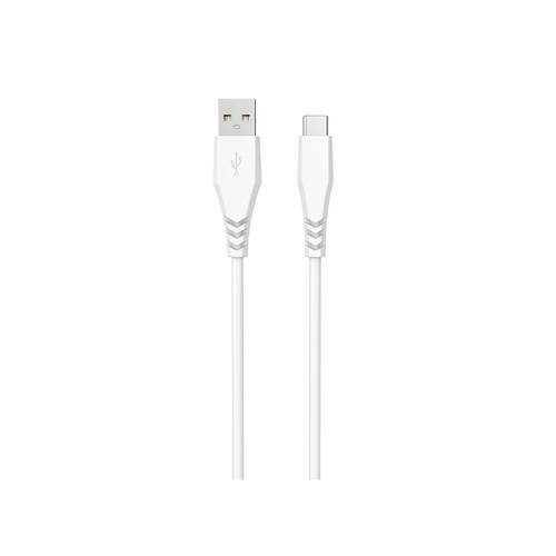 Cable USB A a USB C QILIVE 600183164 , longitud 2 metros, color blanco.