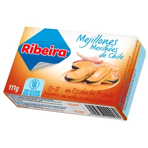 RIBEIRA Mejillones de Chile en escabeche 13/18 uds 111 g.