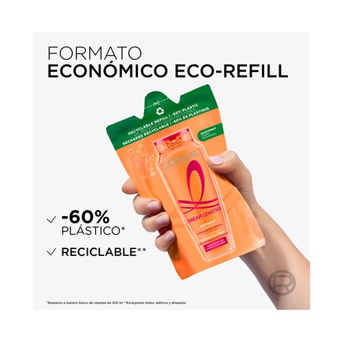 ELVIVE Dream long Recarga champú reconstructor para cabellos largos y dañados 500 ml.