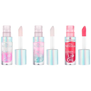 ESSENCE The little mermaid Trio de brillos de labios hidratantes de diferentes tonos.