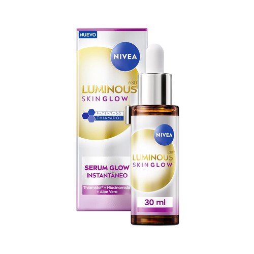 NIVEA Luminous 630 skin glow Sérum instatáneo hidratante y reductor de manchas 30 ml.