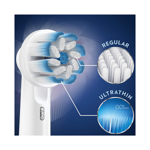 Pack de 5 recambios de cepillo dental eléctrico ORAL-B Sensitive Clean.