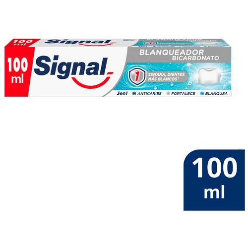 SIGNAL Pasta de dientes con flúor y minerales y acción blanqueante 100 ml.