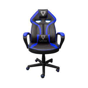 Silla gaming VIZZIO Nayade V2 negro y azul, almohadilla lumbar, reclinable, regulación de altura.