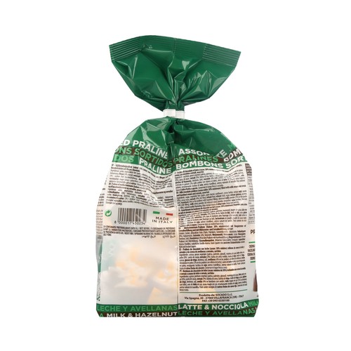 PASSION Surtido de bombones praline chocolate, leche y avellana 400g.