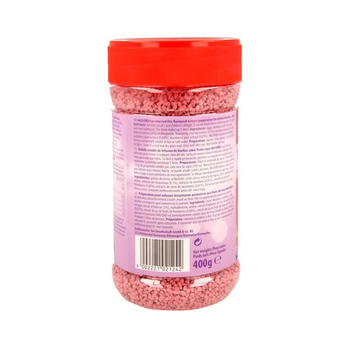 KRUGER Té soluble con sabor a frutos rojos 400 g.