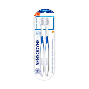 Imagen de SENSODYNE Cepillo de dientes con filamentos suaves, especial sensibilidad dental SENSODYNE Cuidado delicado 2 uds.