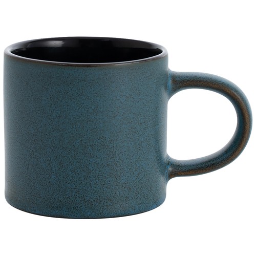 Taza de gres diseño rústico color azul o marrón, 0,25 litros de capacidad, Blue moon BIDASOA.