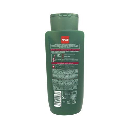 KERZO Champú fortificante anti-caída para cabellos normales en situación de caida 400 ml.