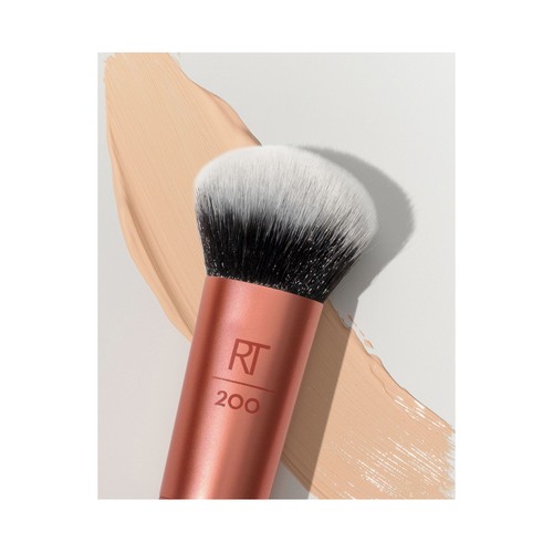 REAL TECHNIQUES Brocha para base de maquillaje en polvo o fluida.