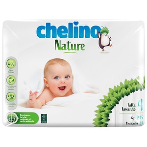 Chelino Nature Pañales Talla 4 (9-15 Kg) 34 Uds.