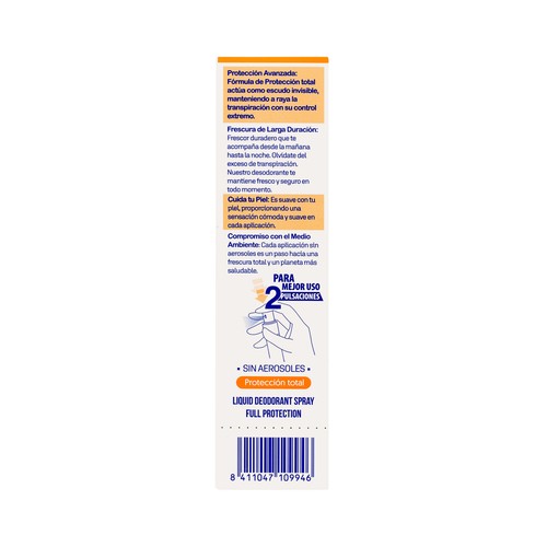 INSTITUTO ESPAÑOL Desodorante líquido antitranspirante con protección hasta 48 horas 50 ml.