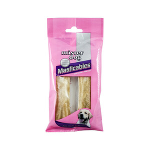 Imagen de MISTER DOG Hueso masticable de vacuno de 11 centímetros para perros MISTER DOG 2 uds. de 45 g.
