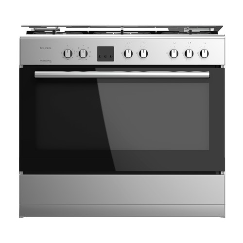 Cocina independiente mixta de gas + butano TAURUS CIGE5FIXMF, horno eléctrico de 95L, 5 zonas cocción, A: 92,5cm, H: 90cm, F: 61cm.