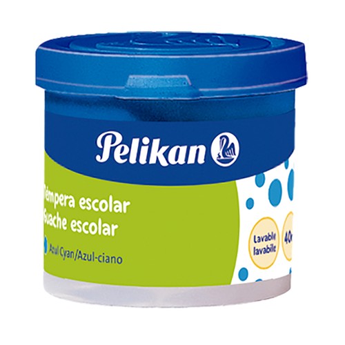 Tempera PELIKAN 40ml, color Azul Cyan