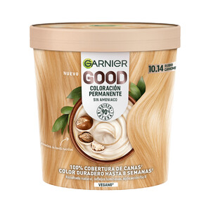 Imagen de GARNIER Coloracion permanente sin amoniaco, tono 10.14 Rubio camomila GARNIER Good.