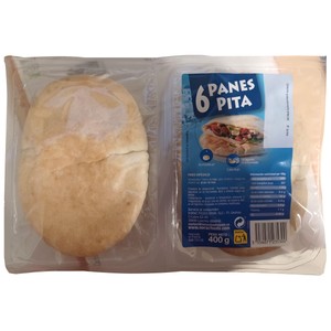 Panes de pita 6 uds. 350 g.