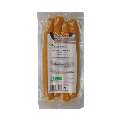 AHIMSA Salchichas vegetales quinoa y tofu ecológicas AHIMSA 200 g.