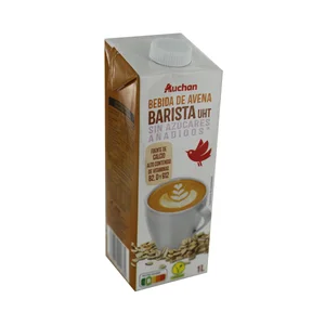 AUCHAN Bebida de avena barista 1 l. Producto Alcampo