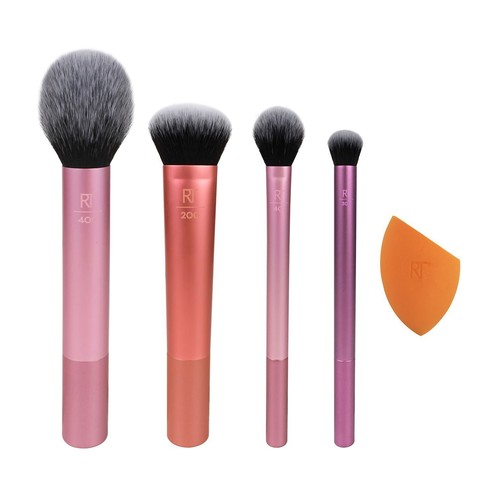 REAL TECHNIQUES Estuche de brochas + esponja para aplicar maquillaje.