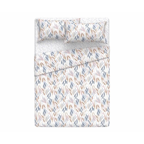 Juego de sábanas para cama de 180cm, 100% algodón,  ACTUEL.