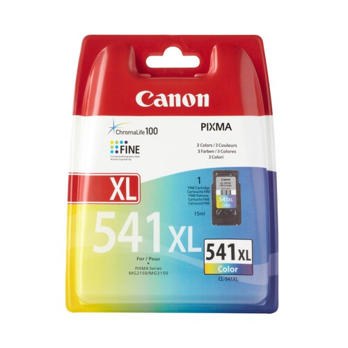 Cartucho de tinta CANON CL-541XL tricolor.