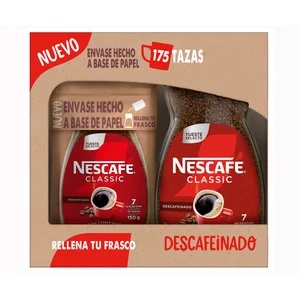 NESCAFÉ Café soluble descafeinado 200 g. + doypack 150 g.