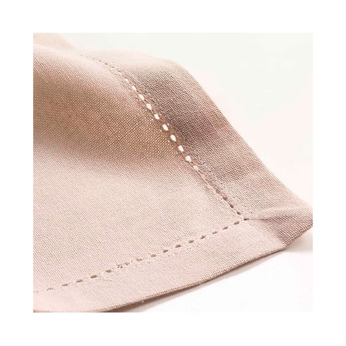 Servilletas 3 pzas 40x40cm algodon beige. U10